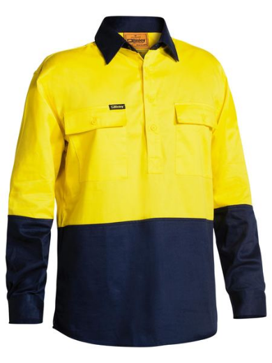 Picture of Hi Vis Closed Front  Drill Shirt
